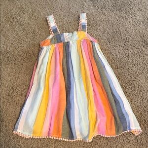 Girls' Multicolor Striped Sundress